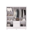 Ver imagem 5 de Guarda-Roupa Casal 6 Portas 2 Gavetas Panama Branco