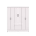 Ver imagem 4 de Guarda-Roupa Casal 6 Portas 2 Gavetas Panama Branco