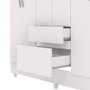 Ver mais imagens de Guarda-Roupa Casal 6 Portas 2 Gavetas Panama Branco