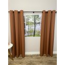 Ver imagem 1 de Cortina Oxford Terracota 300x270 Sala/quarto Fabritex