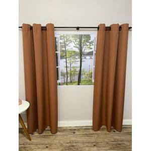 Cortina Oxford Terracota 300x270 Sala/quarto Fabritex