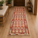 Ver imagem 1 de Passadeira Egipcio Lahore Kilim 01 Multi 0,70x2,120m Abdalla