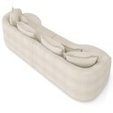 Ver imagem 7 de Sofá 3 Lugares Orgânico Sala de Estar Living 250cm Ekos K01 Bouclê Creme - Lyam Decor