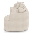 Ver imagem 3 de Sofá 3 Lugares Orgânico Sala de Estar Living 250cm Ekos K01 Bouclê Creme - Lyam Decor