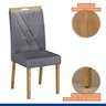 Conjunto Sala de Jantar Mesa Júlia com 6 Cadeiras Madeira Maciça Lara - 4