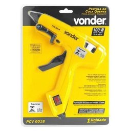 Pistola de Cola Quente 100w Pcv 0018 Vonder com Nota Fiscal Voltagem:110v/220v;cor:amarelo - 2