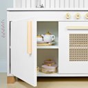 Ver imagem 4 de Kit Cozinha Infantil Retro com Geladeira - Branco