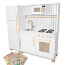 Ver imagem 2 de Kit Cozinha Infantil Retro com Geladeira - Branco