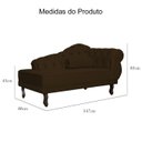 Ver imagem 6 de Divã Recamier Larissa Suede 150cm Lado Esquerdo + Brinde