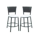 Ver imagem 1 de Kit 2 Banquetas Baixa de Cozinha Encosto Junco