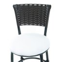 Ver mais imagens de Kit 2 Banquetas Baixa de Cozinha Encosto Junco