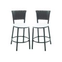 Ver imagem 1 de Kit 2 Banquetas Baixa de Cozinha Encosto Junco