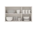 Ver imagem 7 de Armário Aéreo 3 Portas 120cm Americano 100% MDF Provençal Branco/Fosco