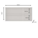 Ver imagem 4 de Armário Aéreo 3 Portas 120cm Americano 100% MDF Provençal Branco/Fosco
