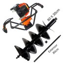 Ver imagem 1 de Perfurador de Solo Vulcan VPS520 Broca 80x30cm + Extensor de 80cm Ideal Para Instalações de Mour