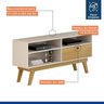 Rack com Painel para TV até 50 Polegadas 100% MDF Extensível América - 16