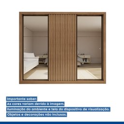 Guarda Roupa Casal Premium Ravena 242cm com Espelho 2 Portas com Espelho 1 Porta Ripada 6 Gavetas Espresso Móveis - 13 Guarda Roupa Casal Premium Ravena 242cm com Espelho 2 Portas com Espelho 1 Porta Ripada 6 Gavetas Espresso Móveis - 13