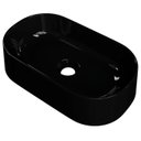 Ver imagem 1 de Cuba Pia de Apoio para Banheiro Oval 43cm Hera C08 Preto - Mpozenato