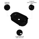 Ver imagem 2 de Cuba Pia de Apoio para Banheiro Oval 43cm Hera C08 Preto - Mpozenato