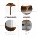 Ver imagem 5 de Rack para Tv até 60 Polegadas 217cm Cantos Curvos Roma