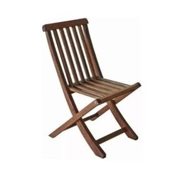 Conjunto Mesa Retangular e 6 Cadeiras Dobráveis Madeira Maciça - 3