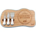 Ver imagem 1 de Jogo para Queijo Madeira Azul 4 Peças 02 x 39 x 22 cm Anetto