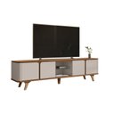 Ver imagem 2 de Rack para TV até 60 Polegadas MDF 217cm Pés em Madeira Maciça Cantos Curvos e Roma