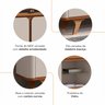 Rack para TV até 60 Polegadas 217cm Cantos Curvos e Pés Madeira Maciça Roma - 5