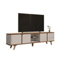 Ver imagem 2 de Rack para TV até 60 Polegadas 217cm Cantos Curvos e Pés Madeira Maciça Roma