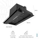 Ver mais imagens de Coifa de Embutir Suggar Titanium 90cm Preto Painel Móvel Touch 890M3-H 110V