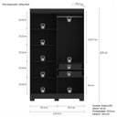 Ver imagem 4 de Guarda-roupa Solteiro Ripado 4 Portas Dakota