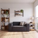Ver imagem 1 de Sofá Sync 2 Lugares 176cm Titânio Boucle Kappesberg Espuma D28 Embalagem a Vácuo