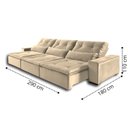 Ver imagem 3 de Sofá Retrátil e Reclinável 3 Lugares Búzios Espresso Móveis