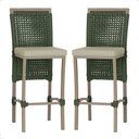 Ver imagem 1 de 2 Banqueta em Alumínio Roma Fendi Corda Náutica Tecido 7