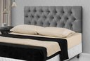 Ver imagem 2 de Cabeceira de Cama Estofada Queen 160cm Cinza Capitone- Rede Móveis