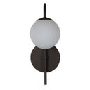 Ver imagem 3 de Arandela Luminária Curva Globo 10 Cm Moderno Preto Fosco Bf Decor Arandela Curva Globo 10