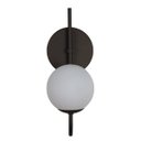 Ver imagem 1 de Arandela Luminária Curva Globo 10 Cm Moderno Preto Fosco Bf Decor Arandela Curva Globo 10