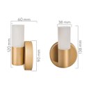 Ver imagem 3 de Arandela Pipe Special G9 Cor Dourado Mate