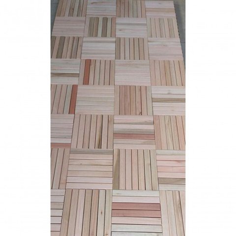 Revestimento Básico 50x50cm Madeira Pinus Reforçado para Varanda