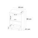 Ver imagem 3 de Cômoda Solteiro Astral c/ 4 Gavetas Branco - Demóbile