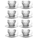 Ver imagem 1 de Jogo 16 Pçs Xícaras Café com Pires 110ml Vidro Império Wolff