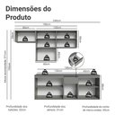 Ver imagem 4 de Armário de Cozinha Completa 240 Cm Suspensa Nice Madesa 07
