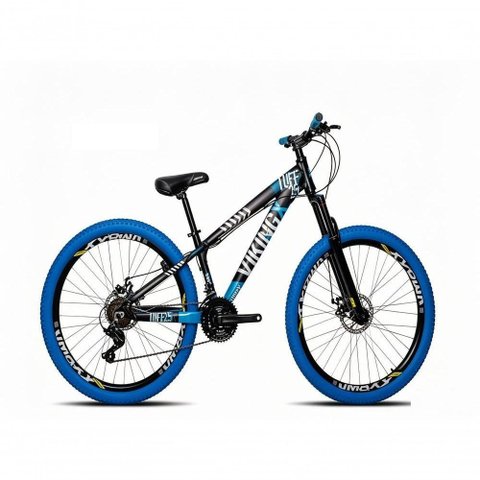 Bicicleta Vikingx Mountain Bike Aro 26 Quadro Alumínio 21V Câmbio Importado Pneu Vmaxx Viking-X