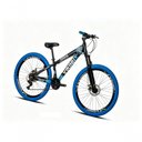 Ver imagem 2 de Bicicleta Vikingx Mountain Bike Aro 26 Quadro Alumínio 21V Câmbio Importado Pneu Vmaxx Viking-X