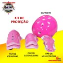 Ver imagem 3 de Patins Infantil Roller Quad 4 Rodas Rosa 30-33 Unitoys