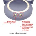 Ver imagem 3 de Ventilador Mesa Dobravel Portatil 3 Niveis Luz Led Iluminaçao Usb Portatil Verao Calor Sol Escrivani