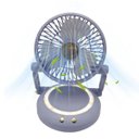 Ver imagem 4 de Ventilador Mesa Dobravel Portatil 3 Niveis Luz Led Iluminaçao Usb Portatil Verao Calor Sol Escrivani