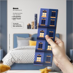 Casas e prédios - Quadro ou placa decorativa com 8 peças É DeCoração Quadros e placas decorativas 6m - 8