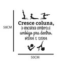 Ver imagem 2 de Adesivo de Parede Frase Pilates Cresce a Coluna Inspira Expira Kanto Store Adesivo de Parede Logo Ac