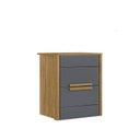 Ver imagem 2 de Mesa de Cabeceira 02 Gavetas Dhara